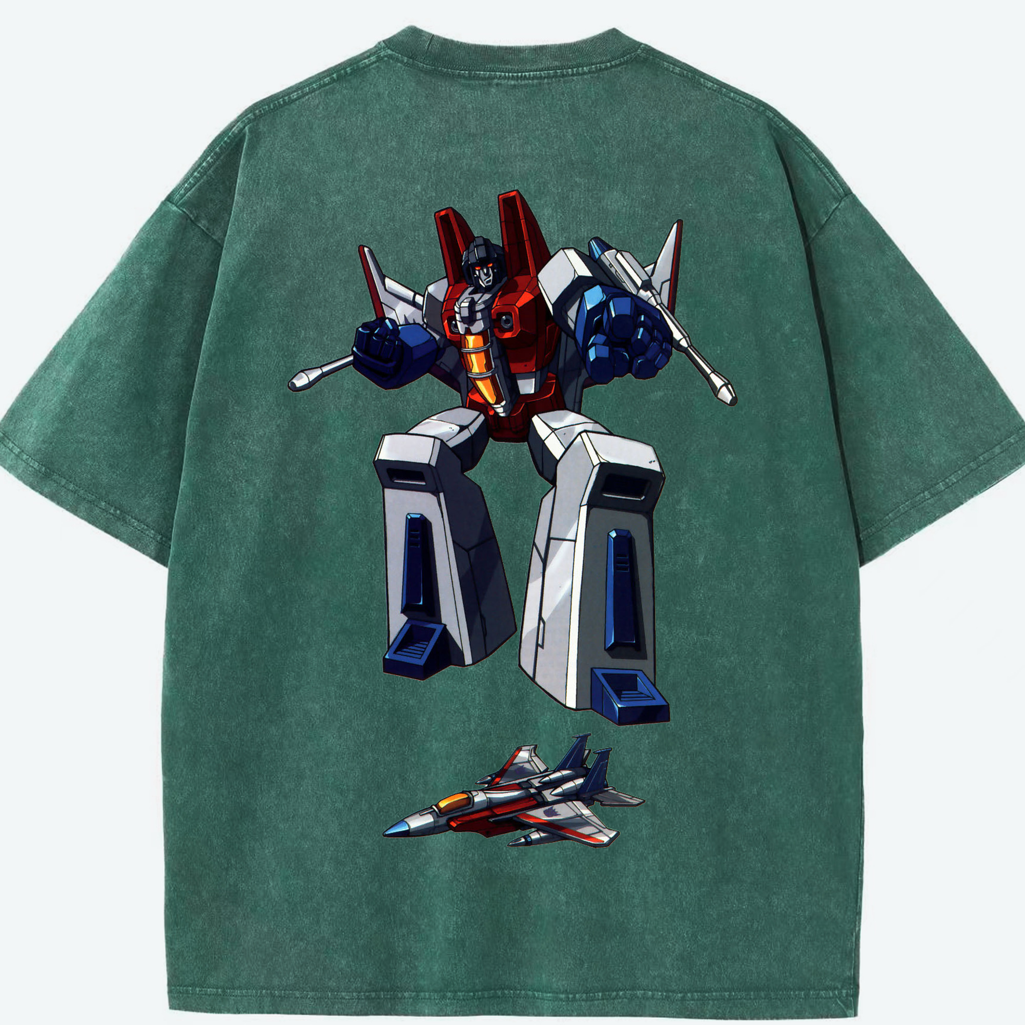 （画像用）  綿100% ヴィンテージ風 半袖Tシャツ（背面プリント）